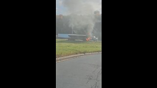 Truck Fire In Quebec