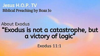 "Exodus is not a catastrophe, but a victory of logic" - Boaz Jo