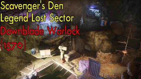 Destiny 2 | Scavenger`s Den | Legend Lost Sector | Solo Flawless | Dawnblade Warlock (Season 18)