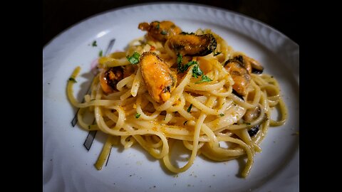 Linguine Cozze e Bottarga di Muggine