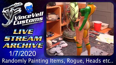 VinceVellCUSTOMS Live Stream - Randomly Painting Items, Rogue, Heads etc...