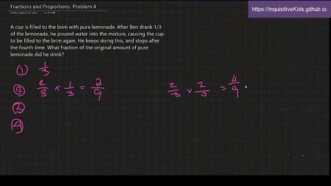 6th Grade Fractions and Proportions: Problem 4
