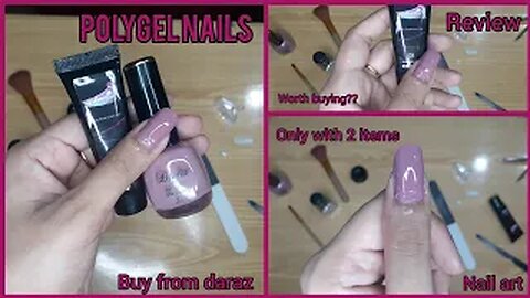 polygel nails at home| I bought polygel nail extension kit | polygel nails only with 2 items |