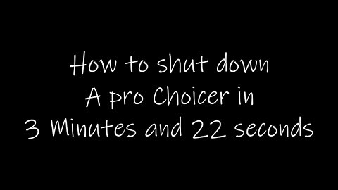How To Shut Down A pro Choice Liberal (Ep: 019)