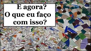 RECICLANDO SOBRAS DE PASTILHAS E AZULEJOS - @lucibuzo