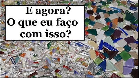 RECICLANDO SOBRAS DE PASTILHAS E AZULEJOS - @lucibuzo