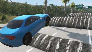 Car vs Speed Bumps (Breakers) | 34 | BeamNG | Crash Cars Games 2022