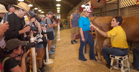Kari Lake Puts NYT Reporter on The Spot Over ‘Two Genders’ While Milking Cow