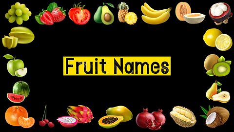 Learning fruits for children