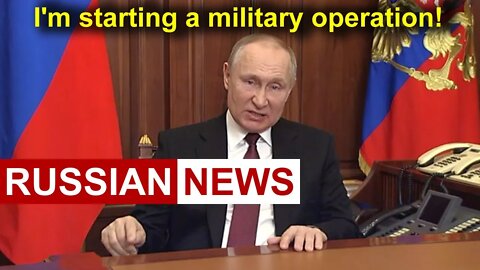 Putin's address on conducting a special military operation in Ukraine | Russia Ukraine conflict