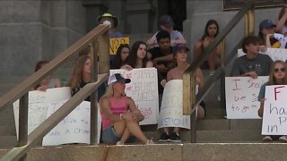 Northfield High School students demand change outside Colorado Capitol day after school lockdown