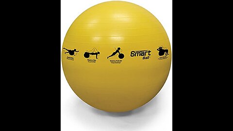 Prism Fitness 65cm, Green Smart Self-Guided Stability Ball – Exercise Ball for Exercise, Yoga,...