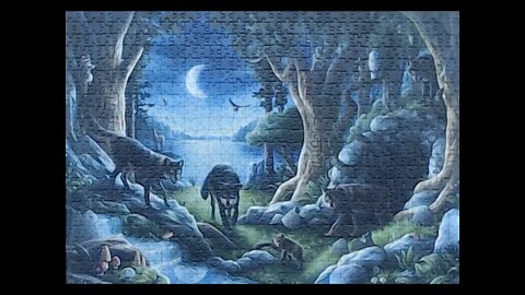 Curse of The Wolves 759 Piece Jigsaw Puzzle Time Lapse - An Escape Room Puzzle Experience