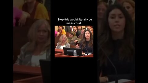 Camille Vasquez asks about ACLU donation - WATCH the blonde lady 😀
