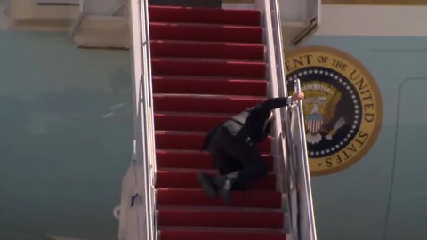 Why Did The Biden Fall Up The Stairs? Trump; Just Like Every Other Biden Failure.