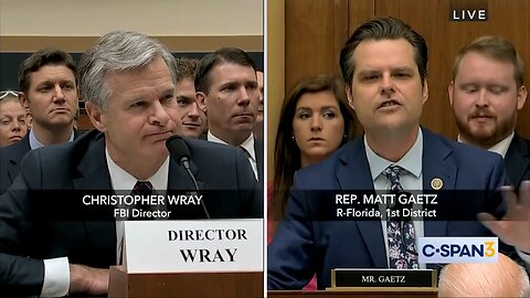 Congressman Gaetz Asks FBI Director Wray Illegal FISA Queries