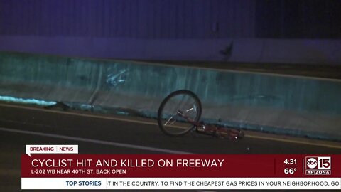 Bicyclist killed on Loop 202 near 40th Street