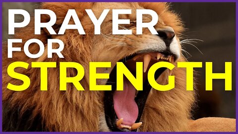 Powerful Prayer for God's Strength | Let the LION ROAR!