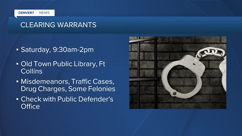 Got a warrant? 8th Judicial District & Ft Collins having warrant clearing fair
