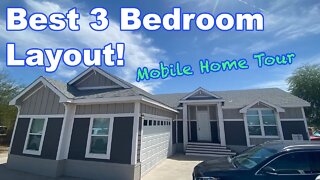 A Farmhouse Design with HUGE Walk-in Closet. Mobile Home Tour You Don't Wanna Miss.