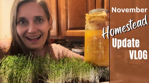 Homestead VLOG | Vinegar Update | Microgreens