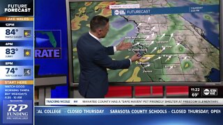 Greg Dee and Jason Adams give an update on Tropical Storm Nicole, 11:30 a.m.