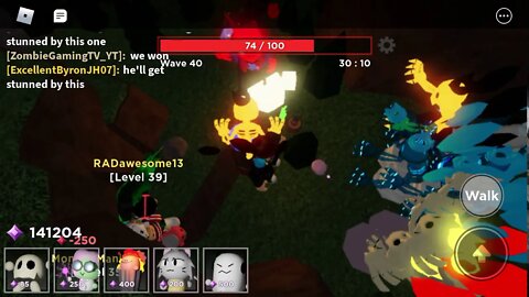 ROBLOX Tower Heroes - Defeating the Evil Tempre (Frantic Forest on Hard Mode)