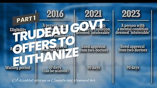Trudeau govt offers to euthanize healthy citizens…