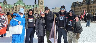 2024 02 17 Ottawa 2nd anniversary Truck Convoy, Marching, Bozena Lis