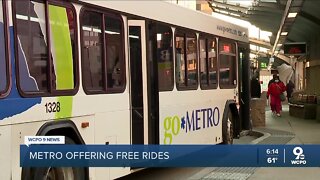 Metro offering free rides