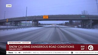 Snow Causing Dangerous Roads