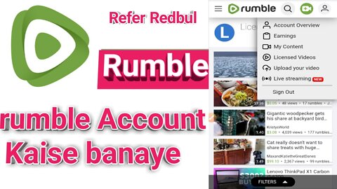 rumble Account Kaise banaye. How to create rumble Account