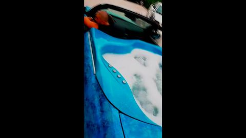 BMW transformed into portable hot tub