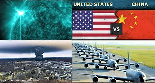 USA MILITARY GROUNDS KC 135 TANKERS? USA & CHINESE MILITARY COMMUNICATIONS LINES CLOSED*X 2.2 FLARE*