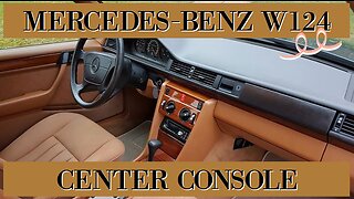 Mercedes Benz W124 T124 - Center console removal replacement tutorial DIY