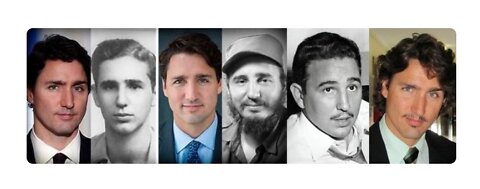 Justin Trudeau, Margaret Trudeau And His Real Father Fidel Castro.