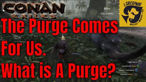 Getting Our First Griefing Rhino And Griefing Panther In Conan Exiles Then Surviving Our First Purge
