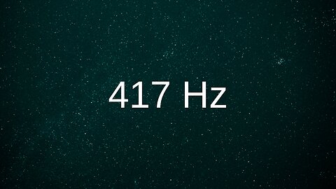 417Hz | Remove Negative Energy & Build Inner Strength | 3h | Solfeggio Frequency | Black Screen