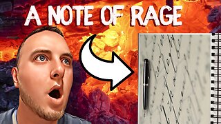 ANGER with NOTE OF RAGE...