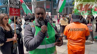 March for Palestine, Stop the genocide. Cardiff BBC Central Square