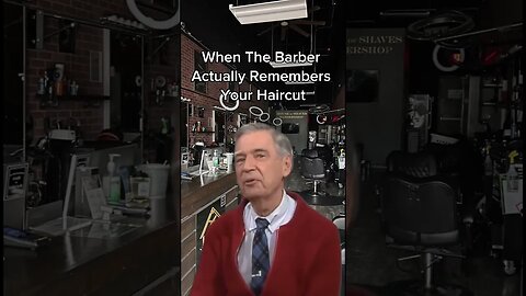 When the barber actually remembers your haircut ￼