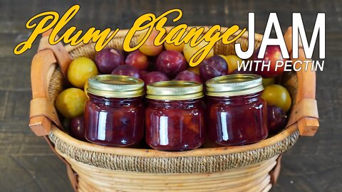 Plum Orange Jam Recipe and Canning Video