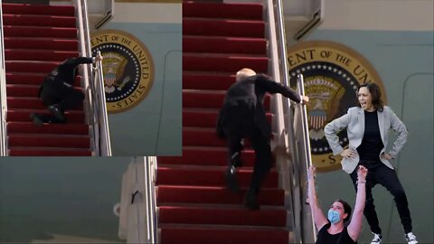 Biden Falls on stairs of Air Force One THEE TIMES-Fail-ROCK SOUNDTRACK-Funny Fail, Trending Now 2021