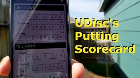 Trying the UDisc Putting Scorecard