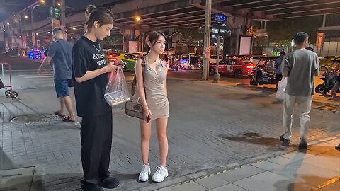 Nightlife Thailand Bangkok Scenes Of Midnight! Pretty Ladies!