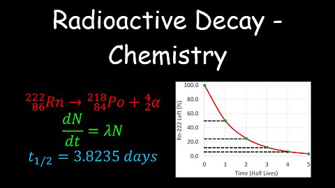 Radioactive Decay, Half Life, First Order Kinetics - Chemistry