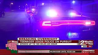 Teenager in custody after leading pursuit with police