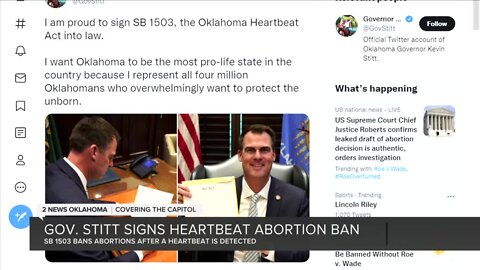 OK Gov. Stitt signs Texas-style abortion ban