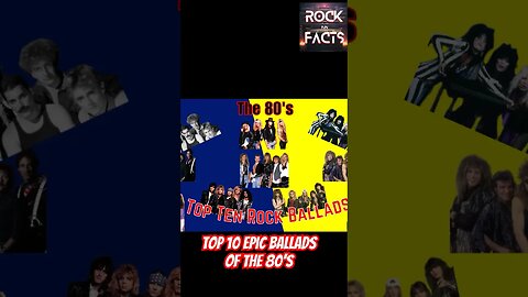 Top Five Epic Ballads Of The 80’s #rock #facts #top10 #shorts #short