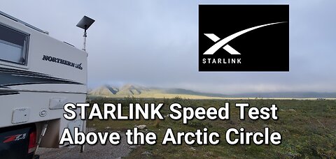 STARLINK Speed Test Galbraith Lake Campground Above the Arctic Circle. 8-12-2023